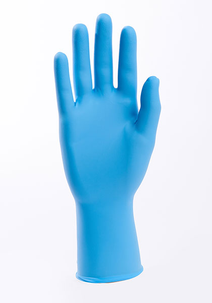 SureCare Standard Powder-Free BLUE Vinyl Food-Grade Gloves 4mil