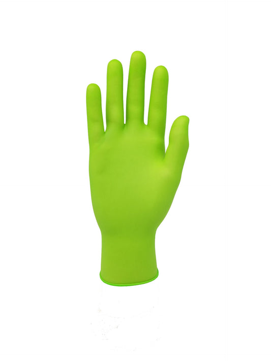 SureCare Deluxe Powder-Free, Latex-Free GREEN Nitrile Exam Gloves 7 mil